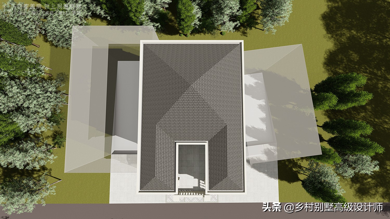 孝感新中式别墅,湖北孝感现代风别墅