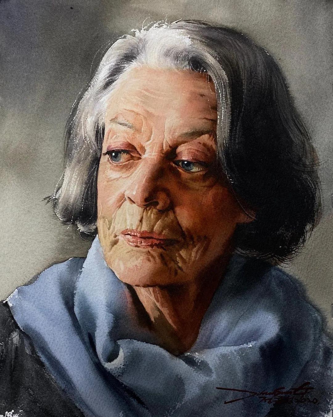 极简的水彩画作品,灵动脱俗的水彩画