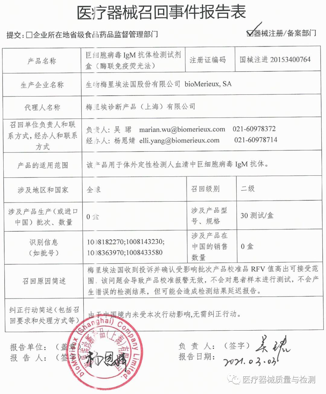 器械质控不合格：内窥镜、诊疗仪、穿刺器...