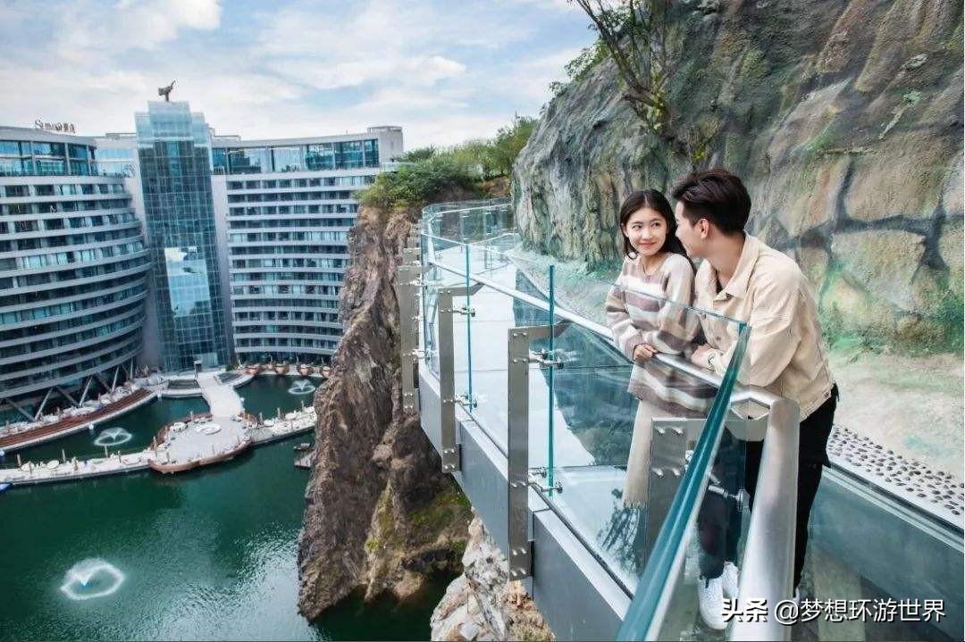 6亿深坑酒店终露真容,深坑酒店创世界第一