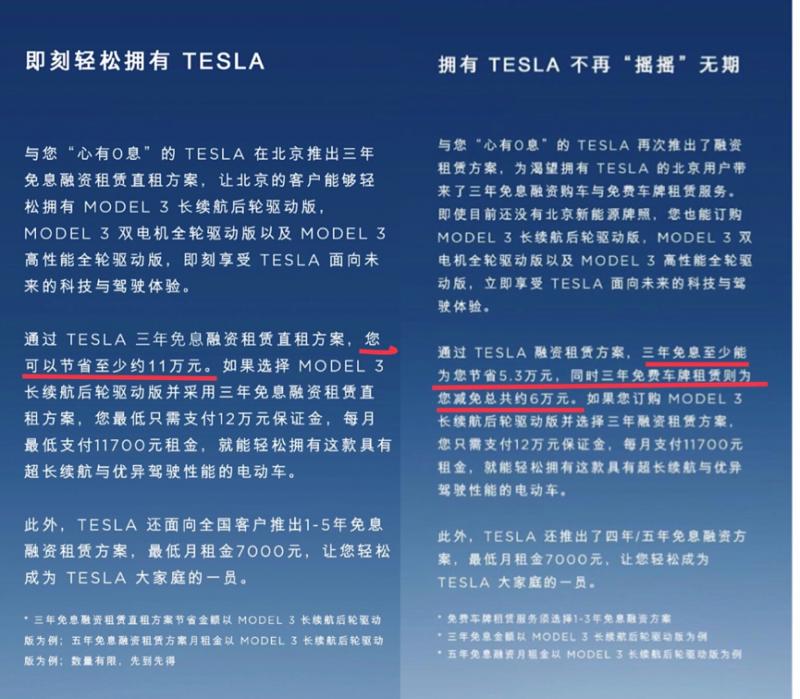 特斯拉现在还有融资租赁吗,特斯拉融资租赁结束