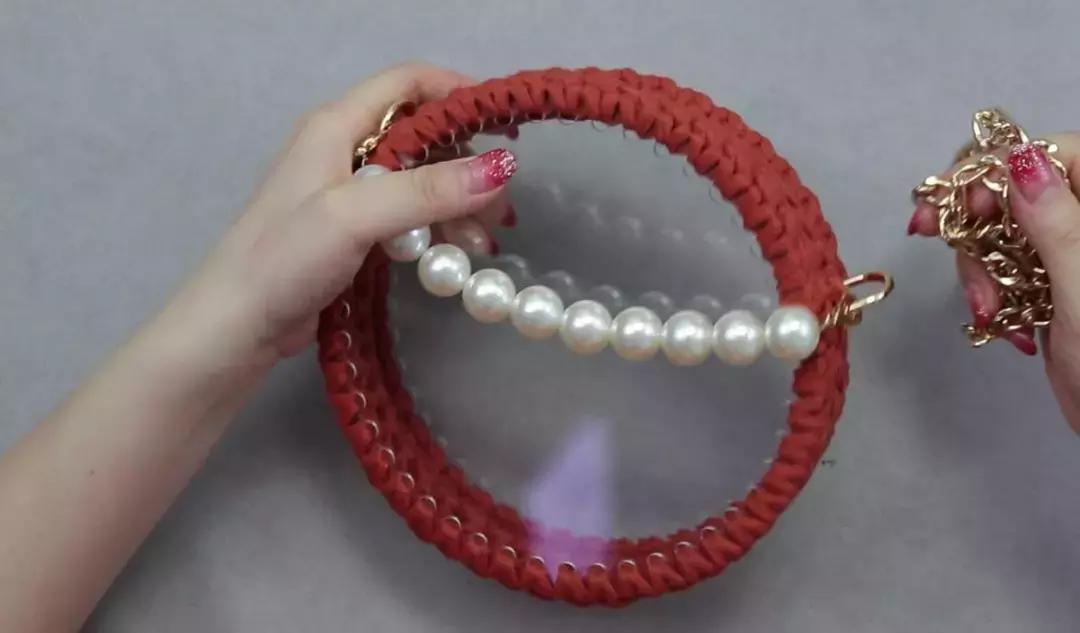 编织小香风材料包,手工diy小香风包编织教程