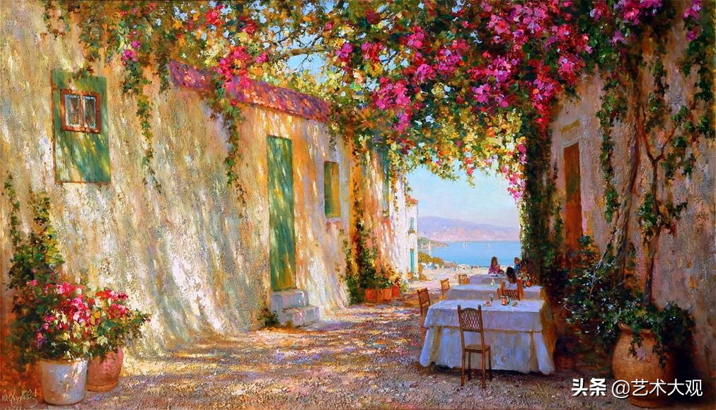 俄罗斯画家风景油画作品选集,尤里奥布霍夫人物画