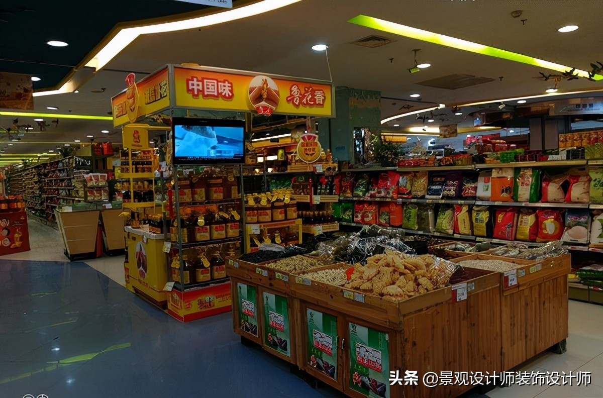 商场店铺设计案例图纸,超市设计图解大全