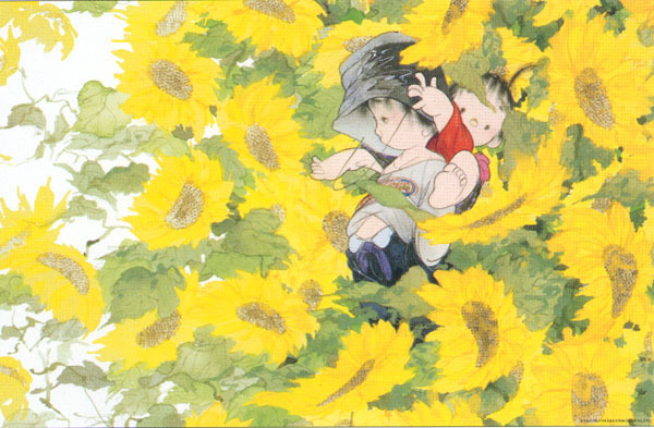 日本童趣主题画,儿童绘画日本艺术