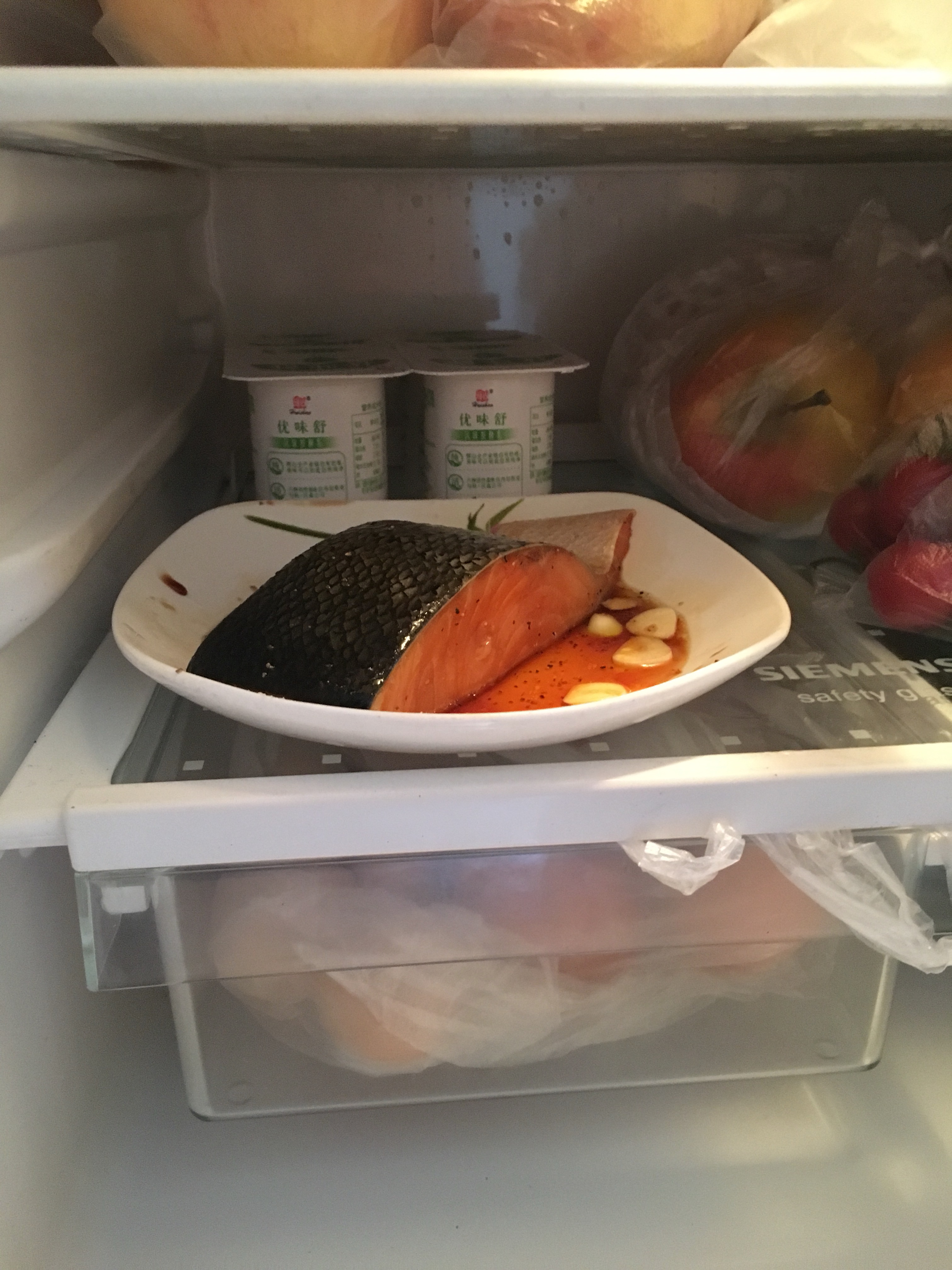 三文鱼生吃蘸料照烧汁,碳烤挪威三文鱼配照烧汁