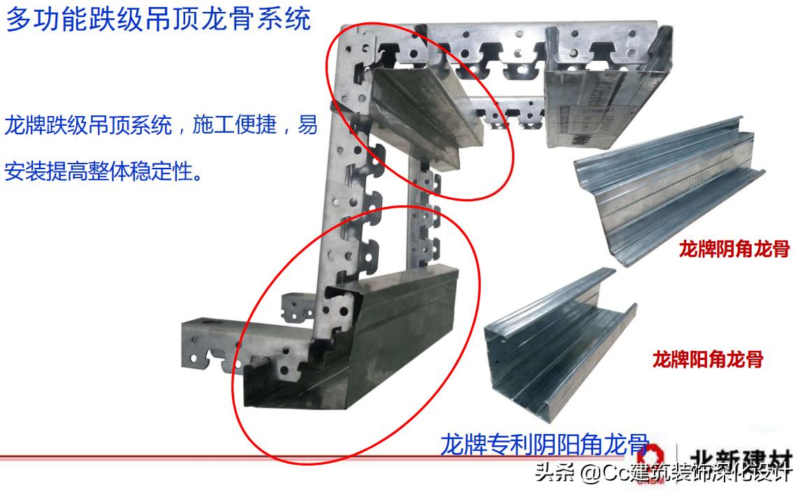 「北新建材」全轻钢龙骨跌级吊顶系统