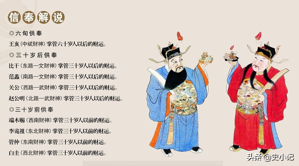 文财神管正财武财神管偏财,文财神是正财武财神是偏财