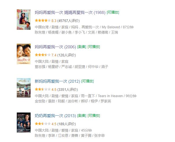 妈妈再爱我一次电影背后的故事,催泪电影妈妈再爱我一次完整版