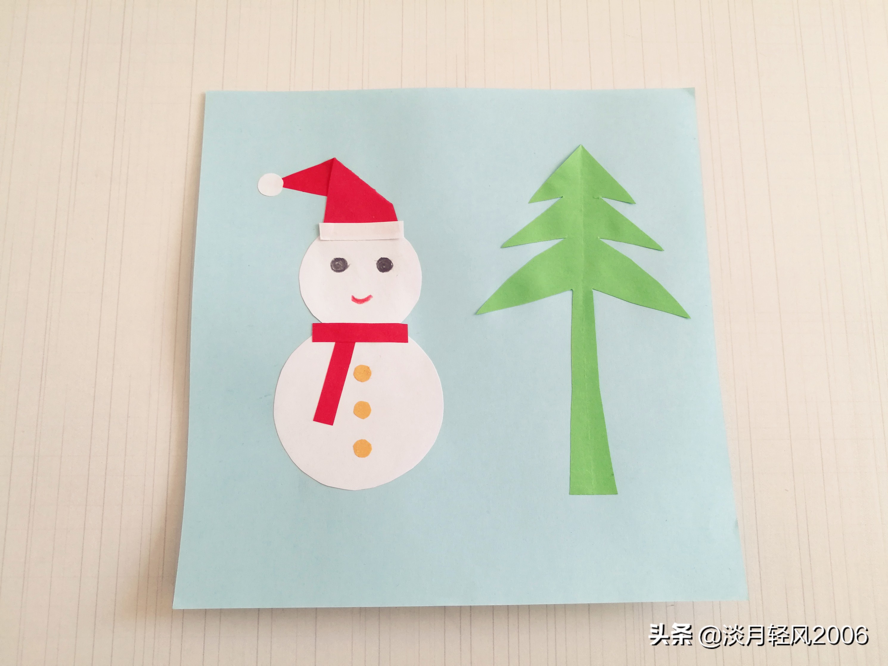 手工贺卡圣诞贺卡制作,幼儿园手工制作圣诞节贺卡简单