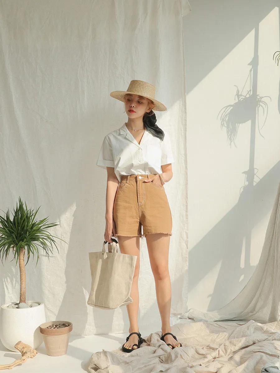 上短下长不露腿t恤穿搭夏季,显瘦t恤短裤穿搭