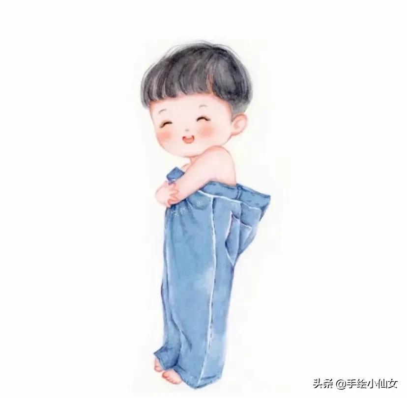 超萌超清晰的小孩情侣头像,情侣头像萌娃一男一女两张分开