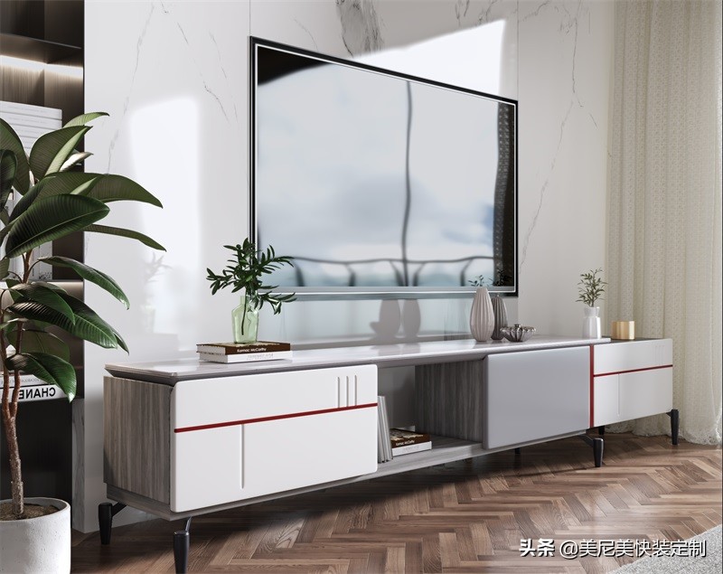 客厅简易电视柜最新款效果图,客厅电视柜最新简单款效果图