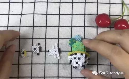 拼豆豆手工diy制作,手工拼豆视频教程