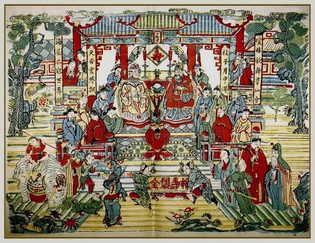 古画里除夕的传说与习俗，好看