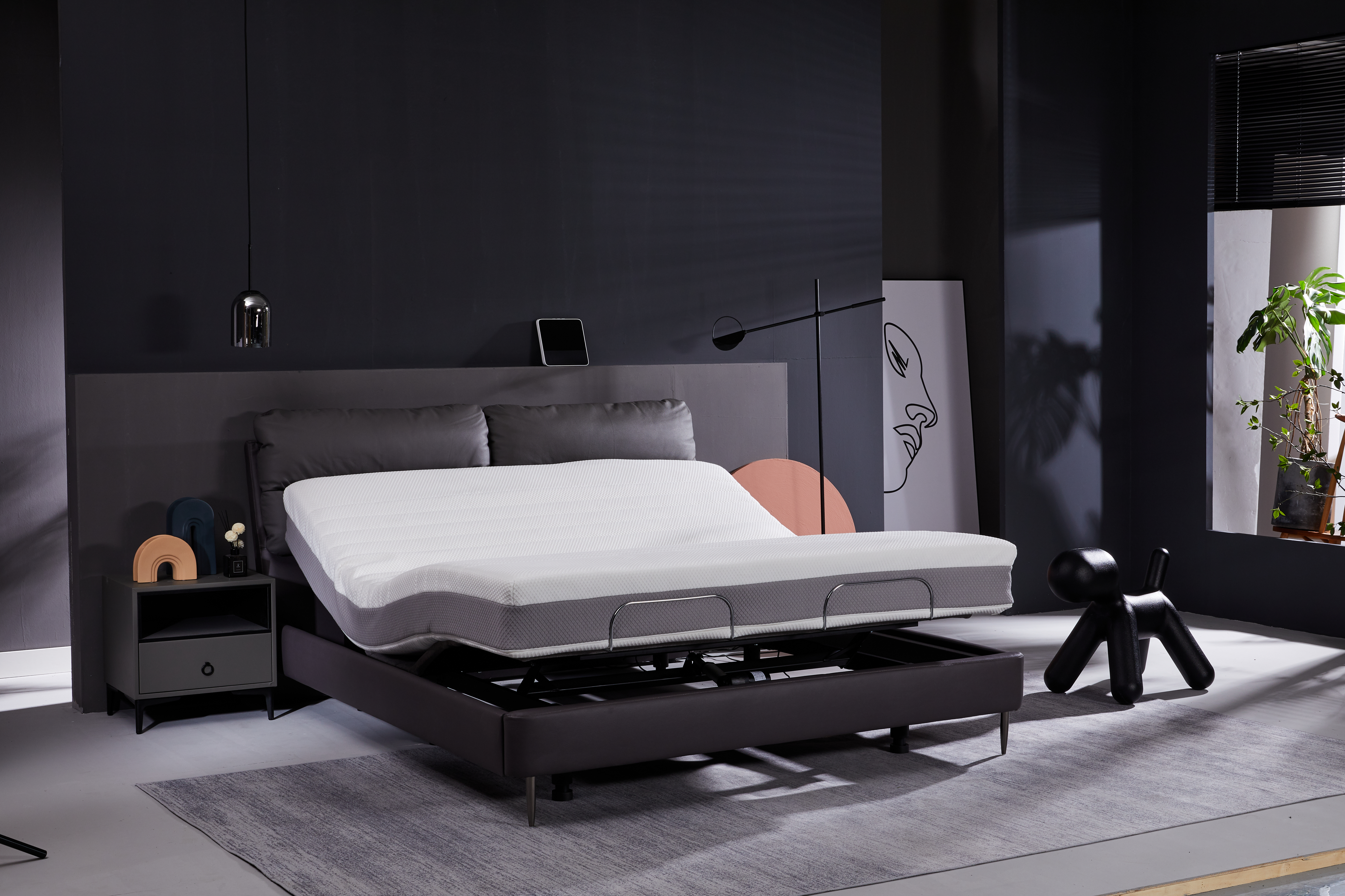 8h智能床最新款,8hmilan智能真皮电动床测评