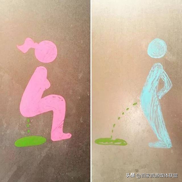 男女厕所的标志照片,男女厕所英文标志图