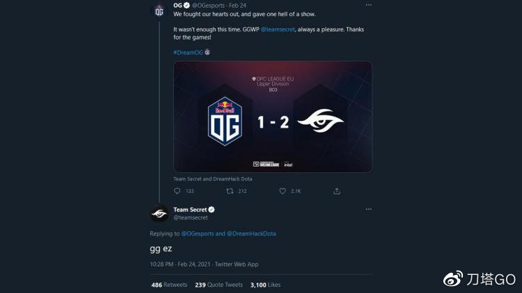 刀圈每周大杂烩：OG秘密官推大战，中国区“春晚”尘埃落定