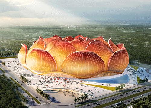 恒大足球场造型,恒大足球场震撼现场