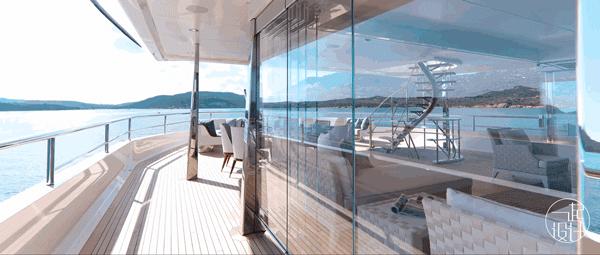 超级私人游艇海上别墅,海上漂浮游艇别墅