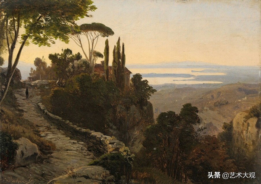 芬兰大师古典风景油画作品欣赏,顶级的欧洲午后阳光风景油画