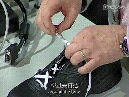 学会这样系鞋带从此再也不迟到,一劳永逸的鞋带系法