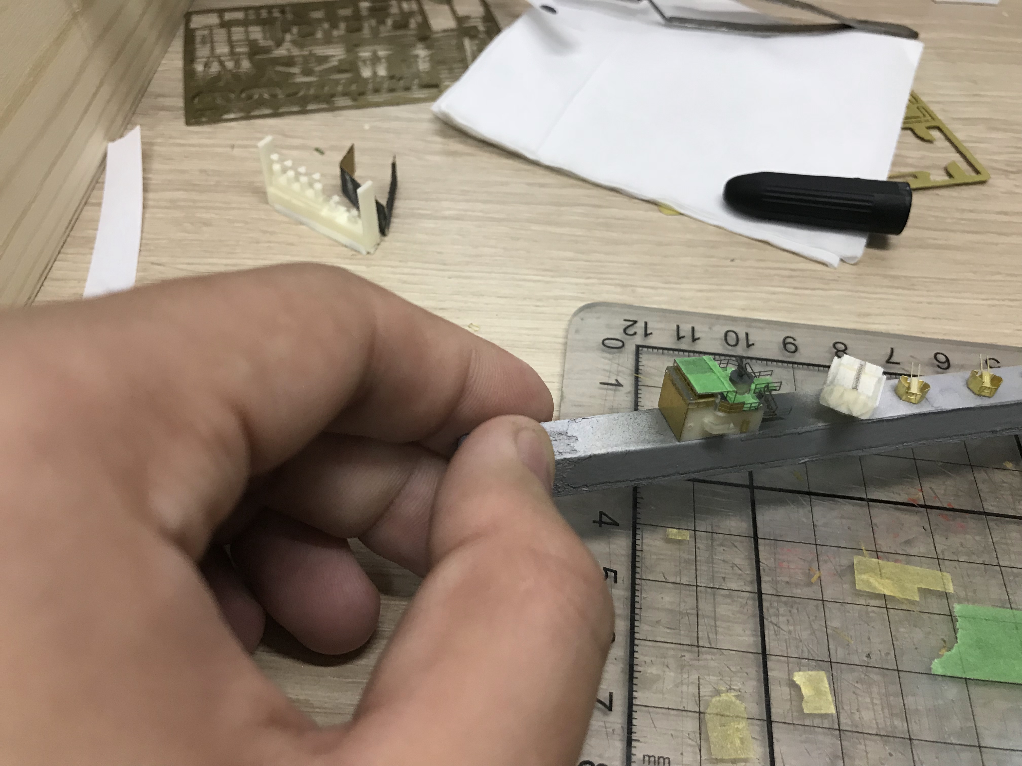 「手工船模」1/700宜宾号导弹护卫舰制作小记