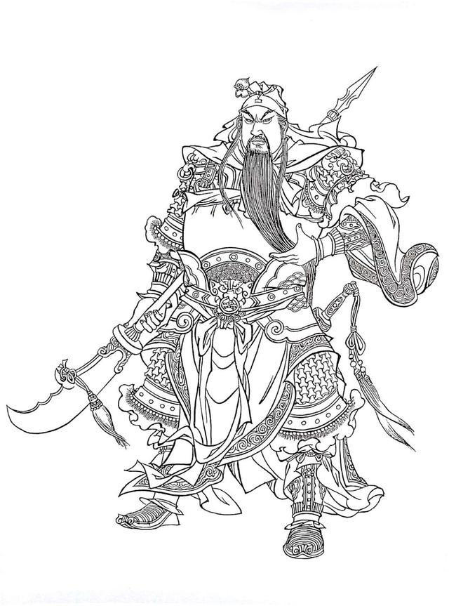 人物工笔白描线稿男青年,工笔白描人物图谱