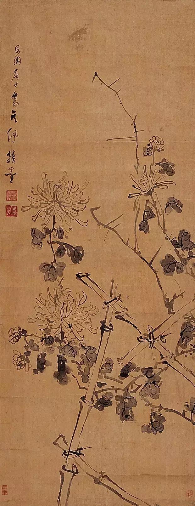 这组花鸟画作品着实让人眼前一亮,这水墨花鸟画太养眼了