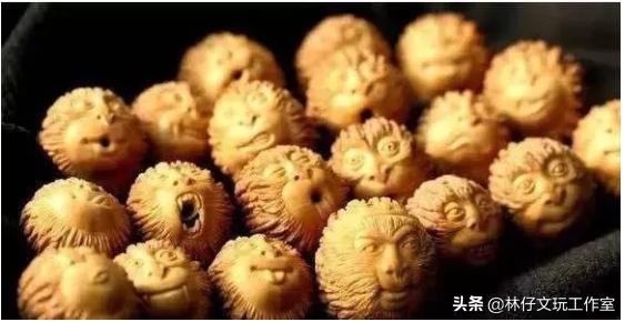 猴头六方文玩手串搭配,文玩手串猴头凤眼菩提