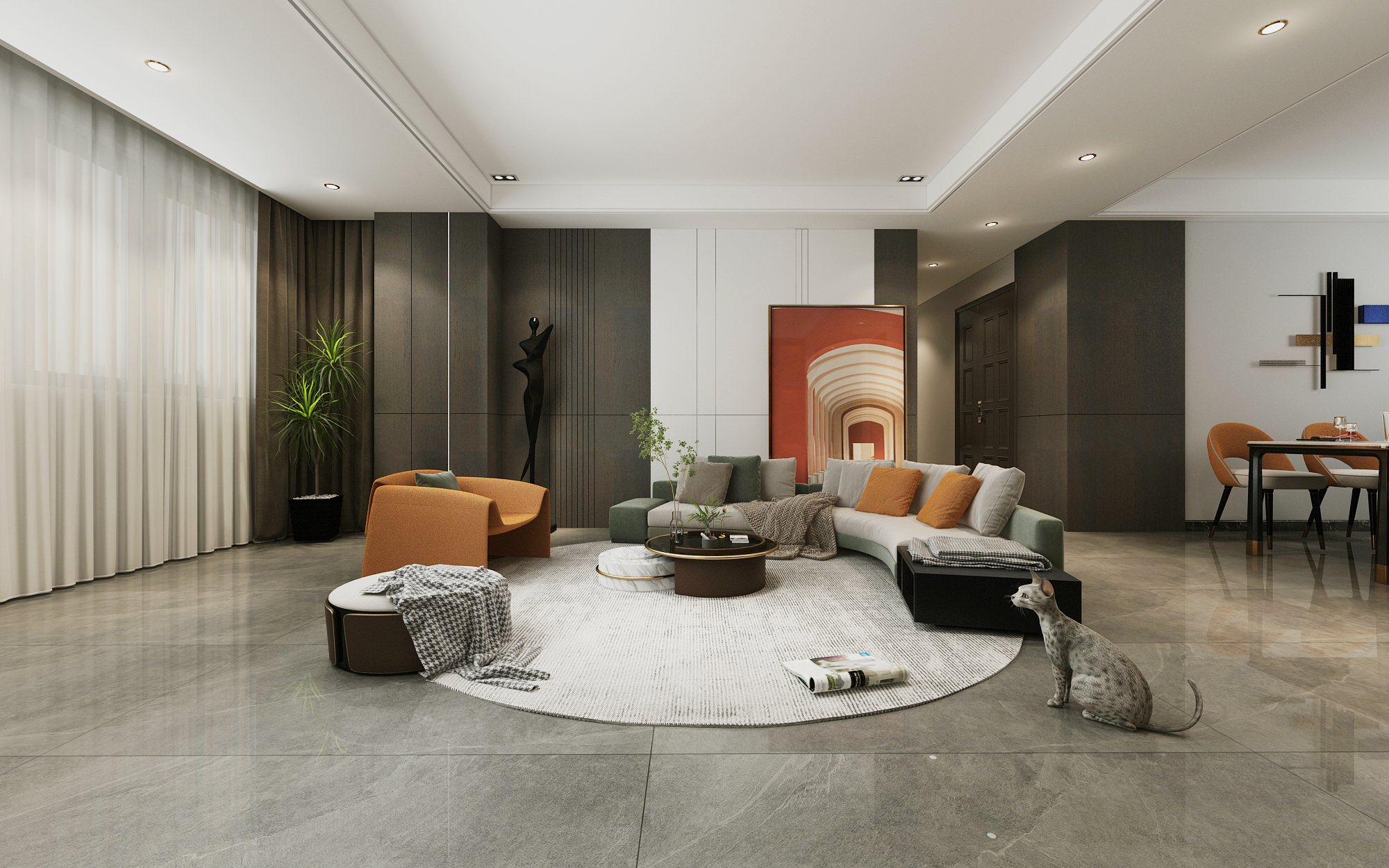 济南万科翡翠公园132平装修效果图,济南金科东方博翠170装修效果图