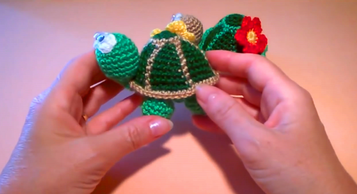 乌龟的钩织图解,小乌龟的钩织教程图解