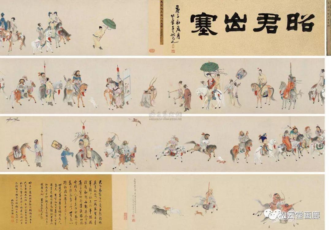 昭君出塞的背景图,昭君出塞古图