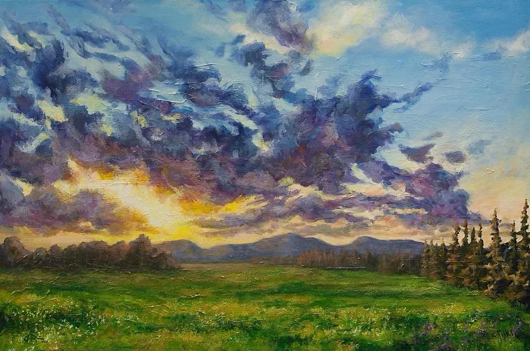 唯美壮丽的印象派风景油画,意境优美的古典风景油画欣赏