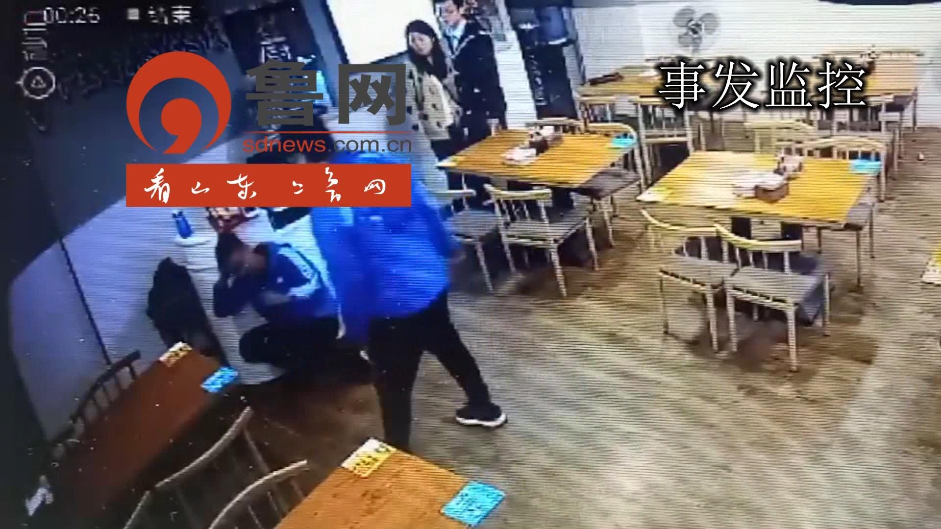 锁喉挥拳，潍坊饿了么骑手变拳手！