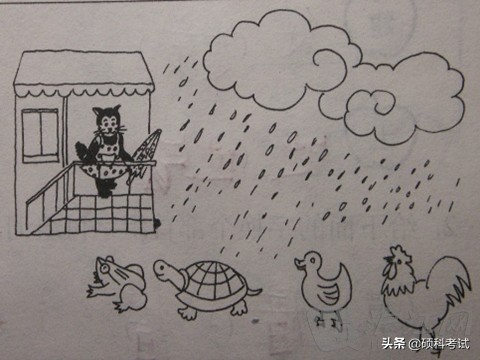 四年级上册语文67页看图写话100字,小学一二年级看图写话图片和范文