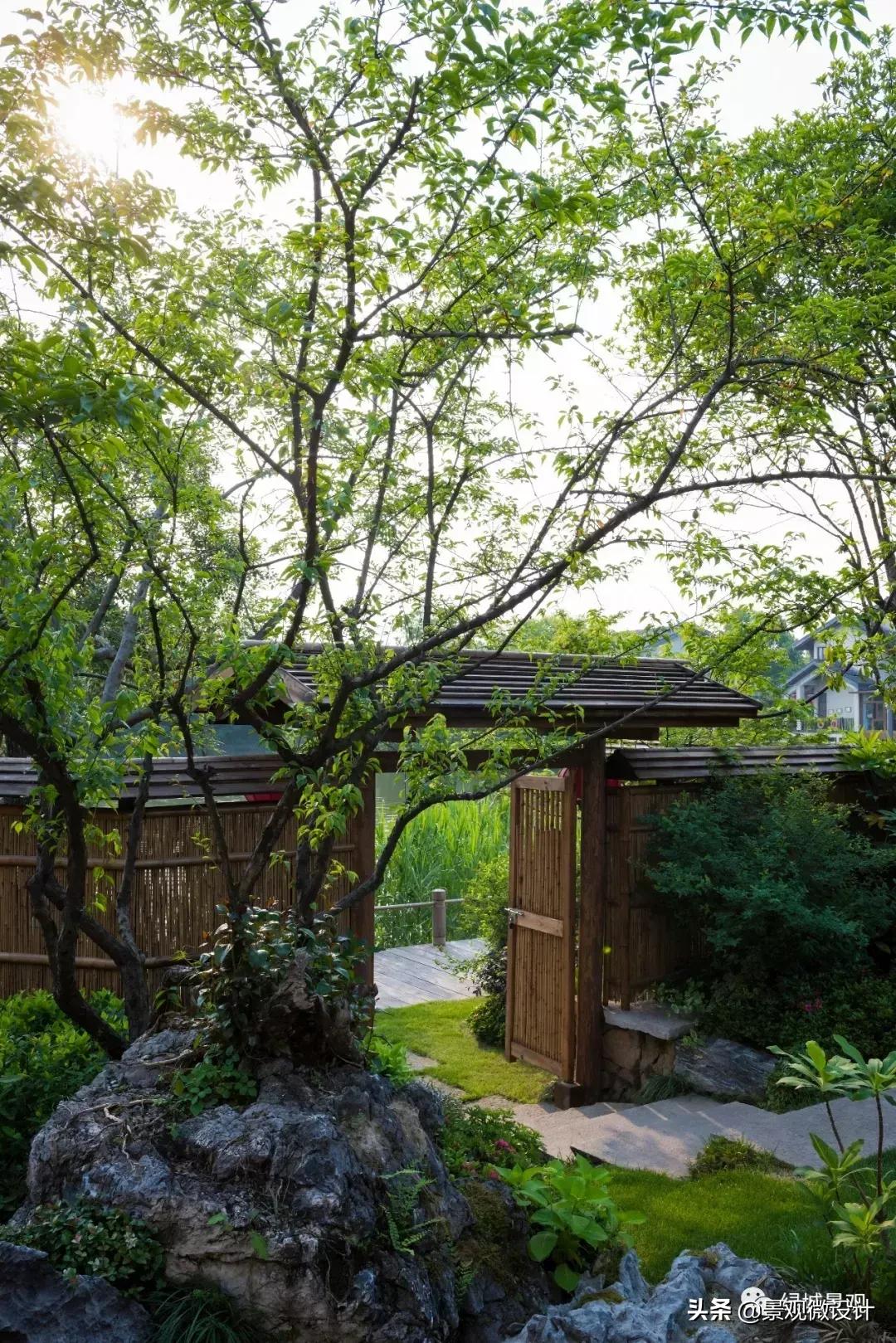 杭州日式禅意小庭院,西溪里禅意庭院效果图