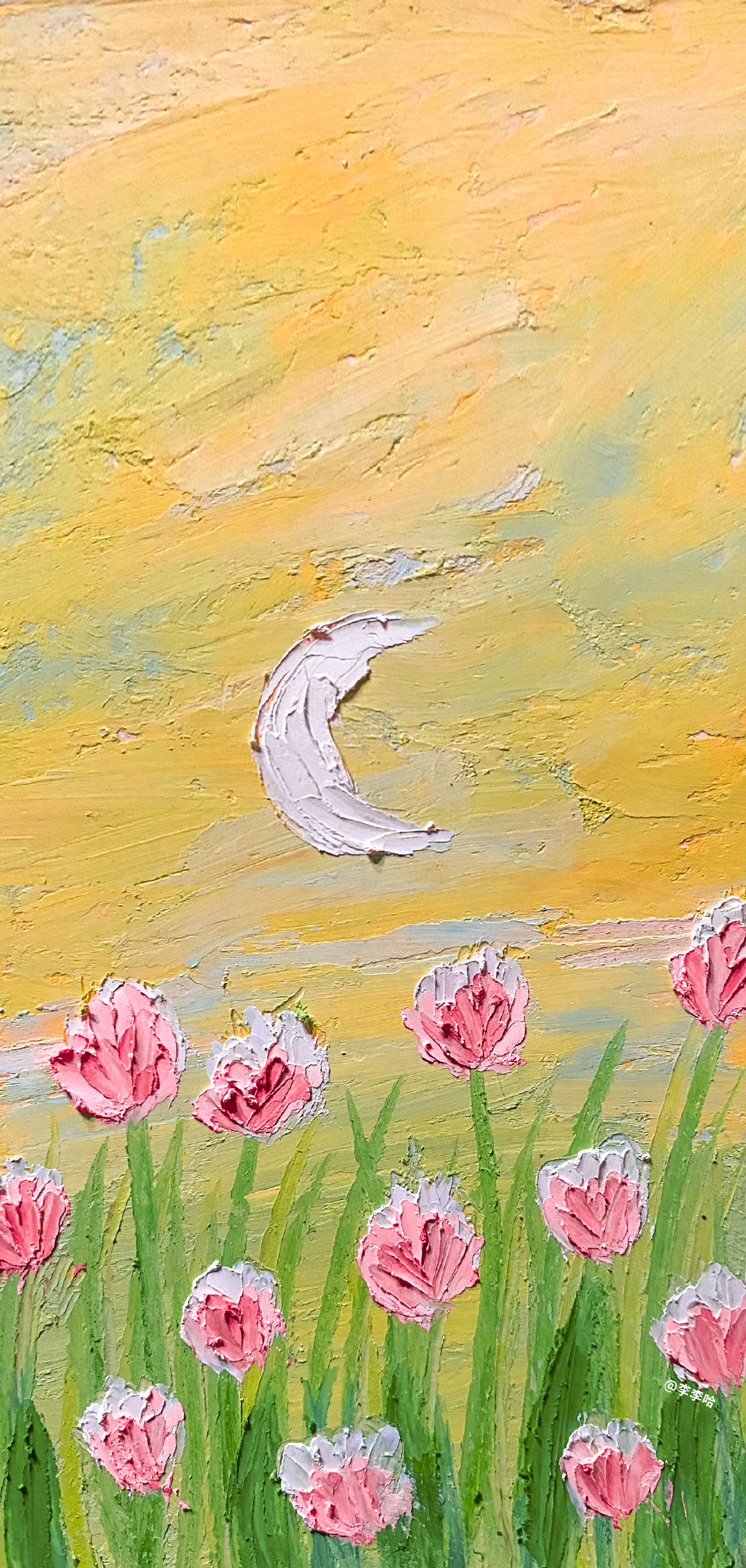 哪些色彩有张力的油画壁纸,油画风景画治愈系壁纸