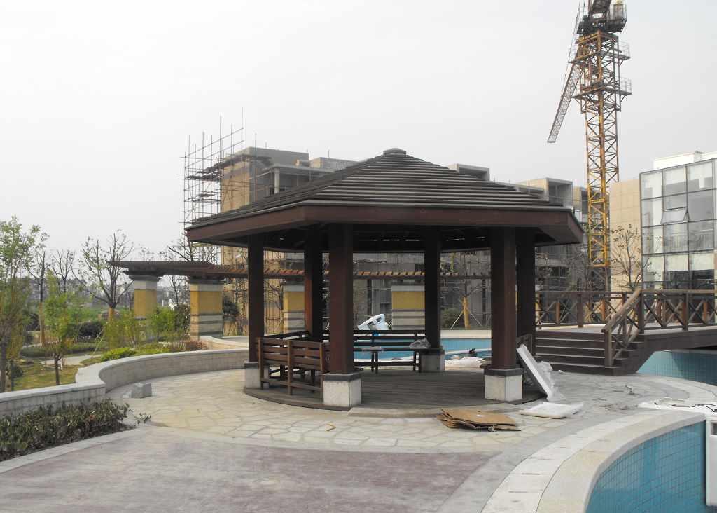 承德防腐木仿古六角凉亭多少钱,保定防腐木仿古六角凉亭多少钱