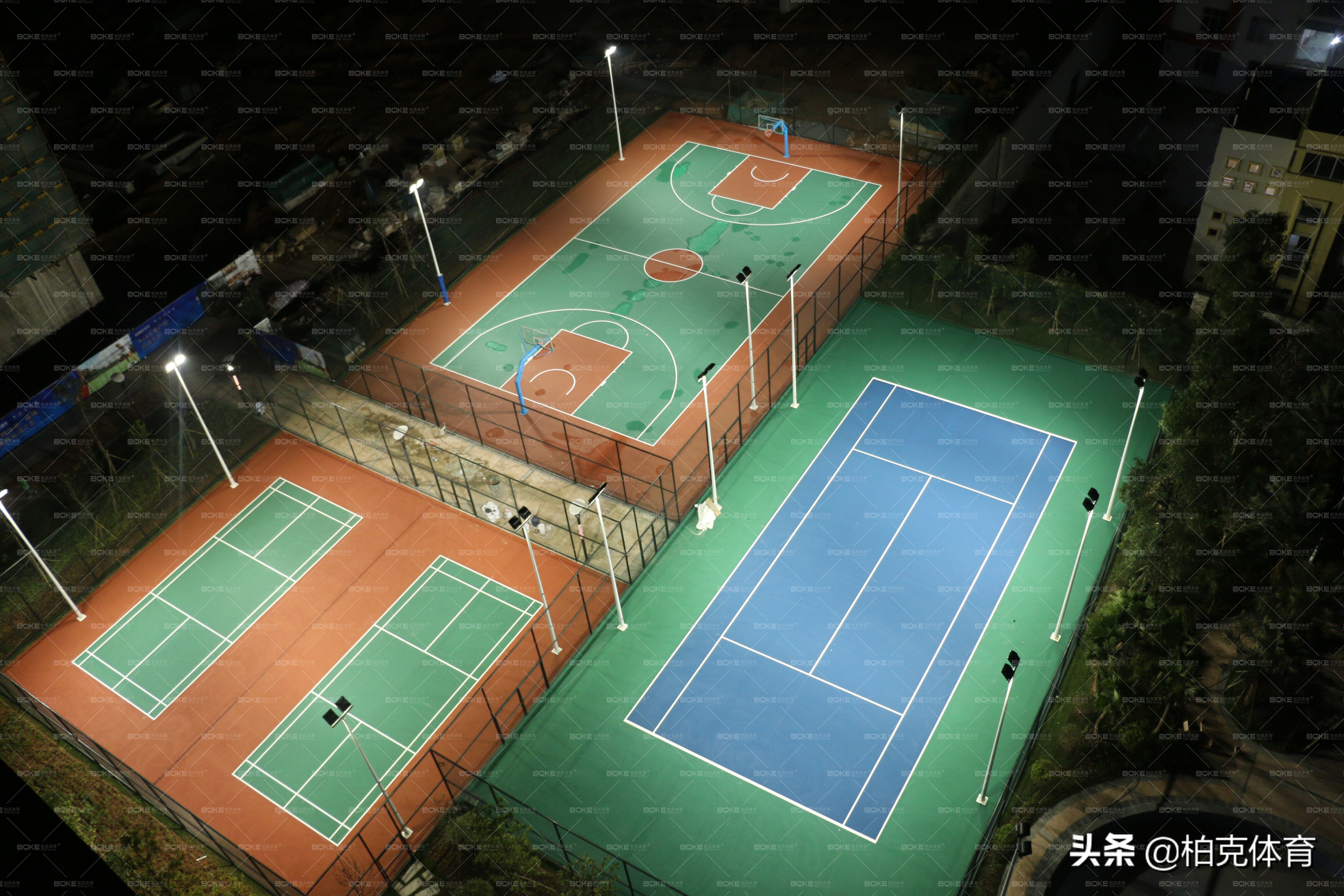 柏克体育灯具,柏克篮球场配灯