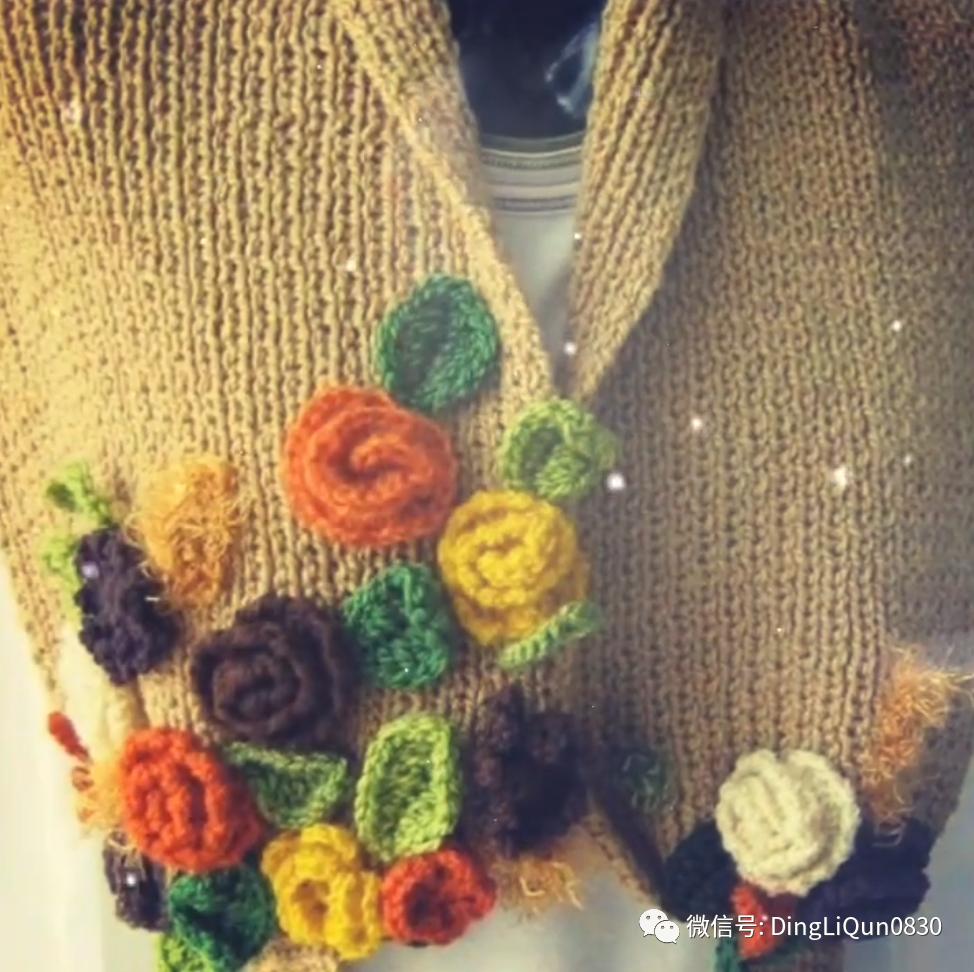 30款漂亮的针织开衫设计,针织祖母格开衫