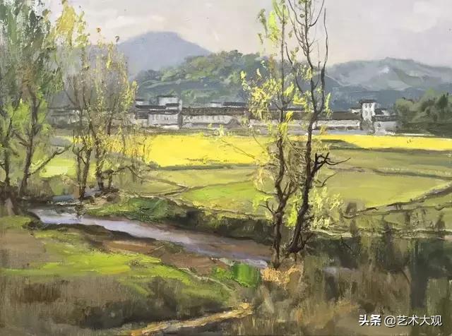 广州美院油画风景写生作品欣赏,播放中国美院风景油画写生视频
