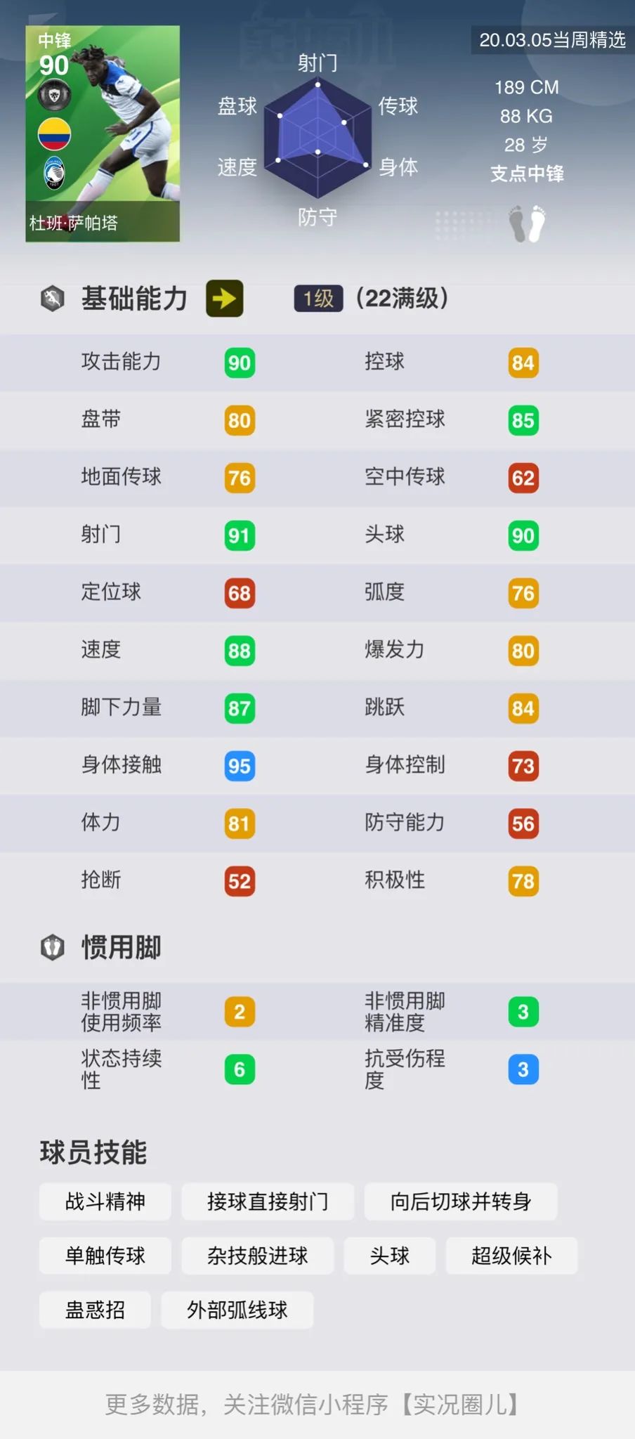 「重磅」标志性时刻新卡！新传奇DLC5.0详情，周精选球员简评