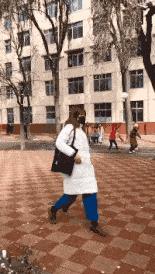 遛狗搞笑图片把主人鞋都追掉,遛狗被猫砸中