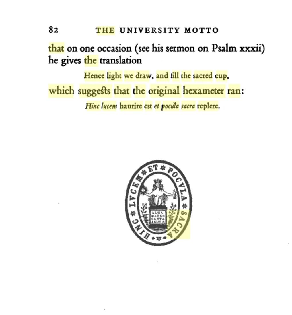 陈庆：大学即养母：剑桥大学拉丁文校训考辨