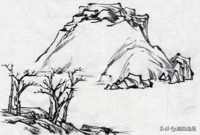 简单零基础的山水人物画手绘教程,儿童山水画10-12岁国画范画