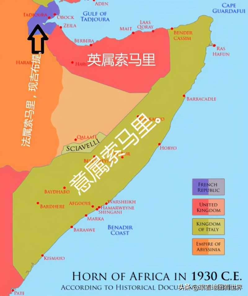 索马里被分为哪些国家,索马里是哪两个国家