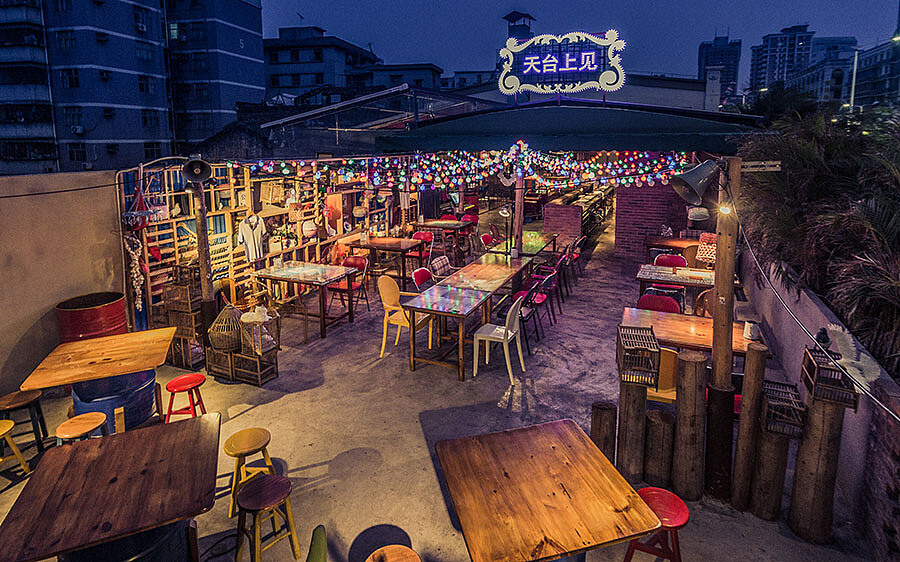 独栋烤肉店装修设计案例,金水区烧烤店装修设计公司