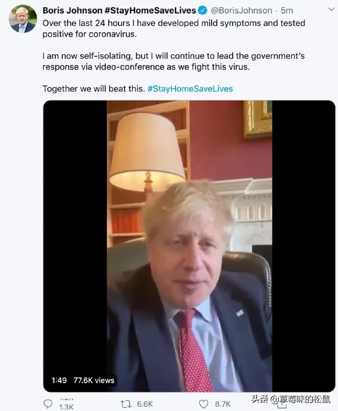 英国首相得新冠是真的吗,英国首相新冠反应