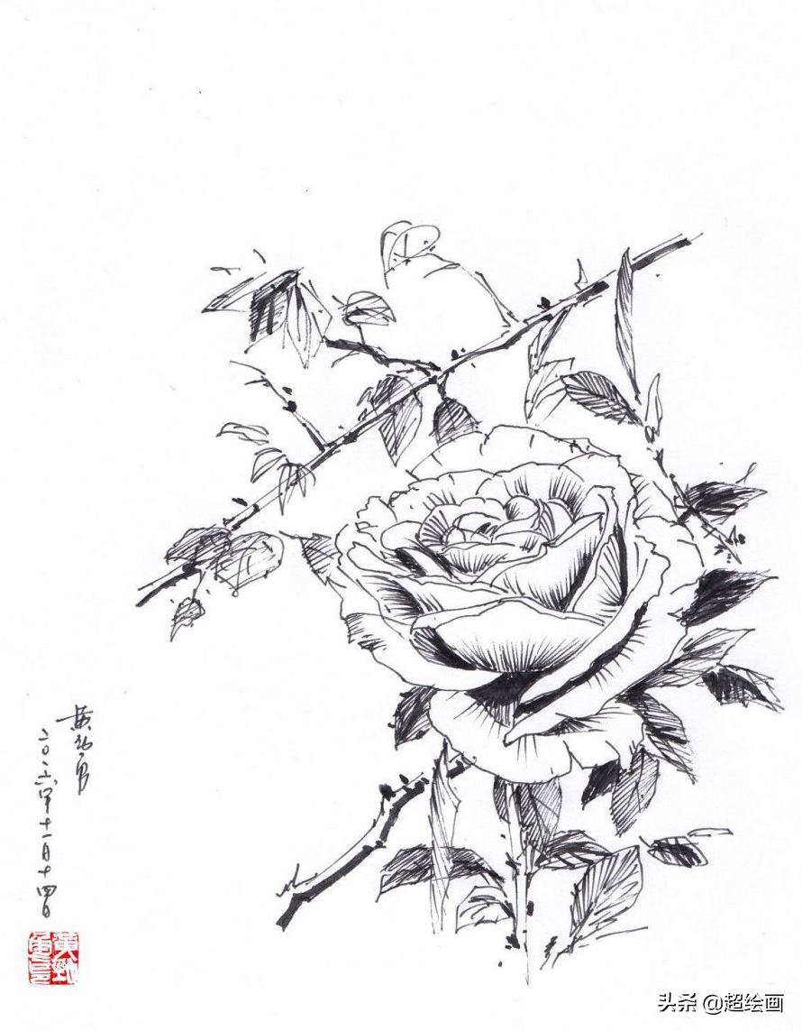 十大顶级钢笔画速写,钢笔速写100幅图片